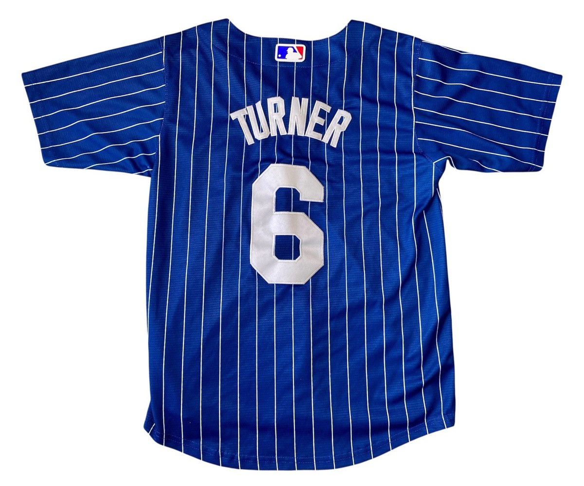 Nike Los Angeles Dodgers Justin Turner Jersey YOUTH Size XL Blue