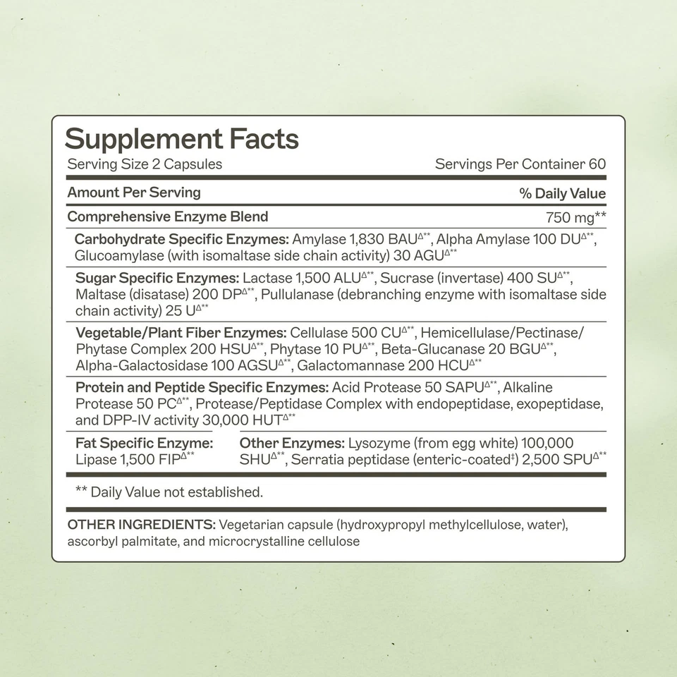 Amy Myers MD 消化酶消化辅助 - 19 种肠道健康酶... — 第 2/4 张图片