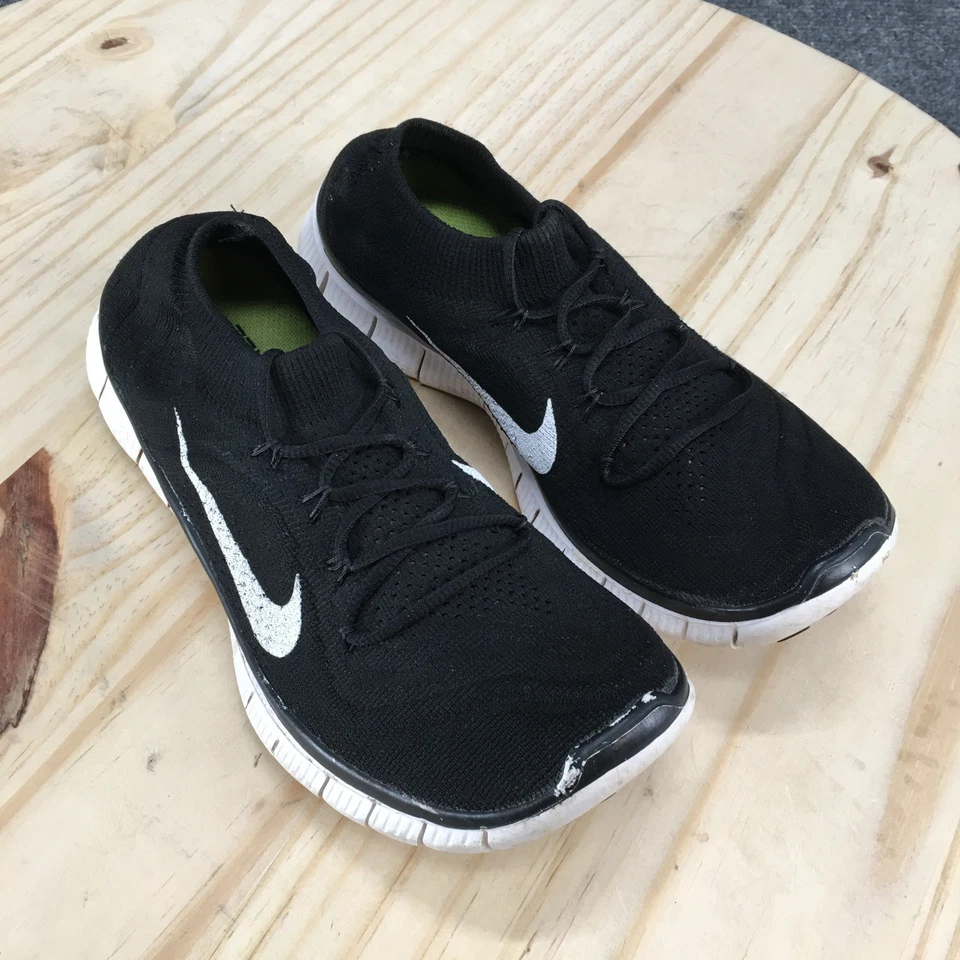 Nike Zapatos Mujer 7.5 Free Flyknit 5.0 Tenis para Correr Negros Atléticos 615806-010 Foto 3 de 4