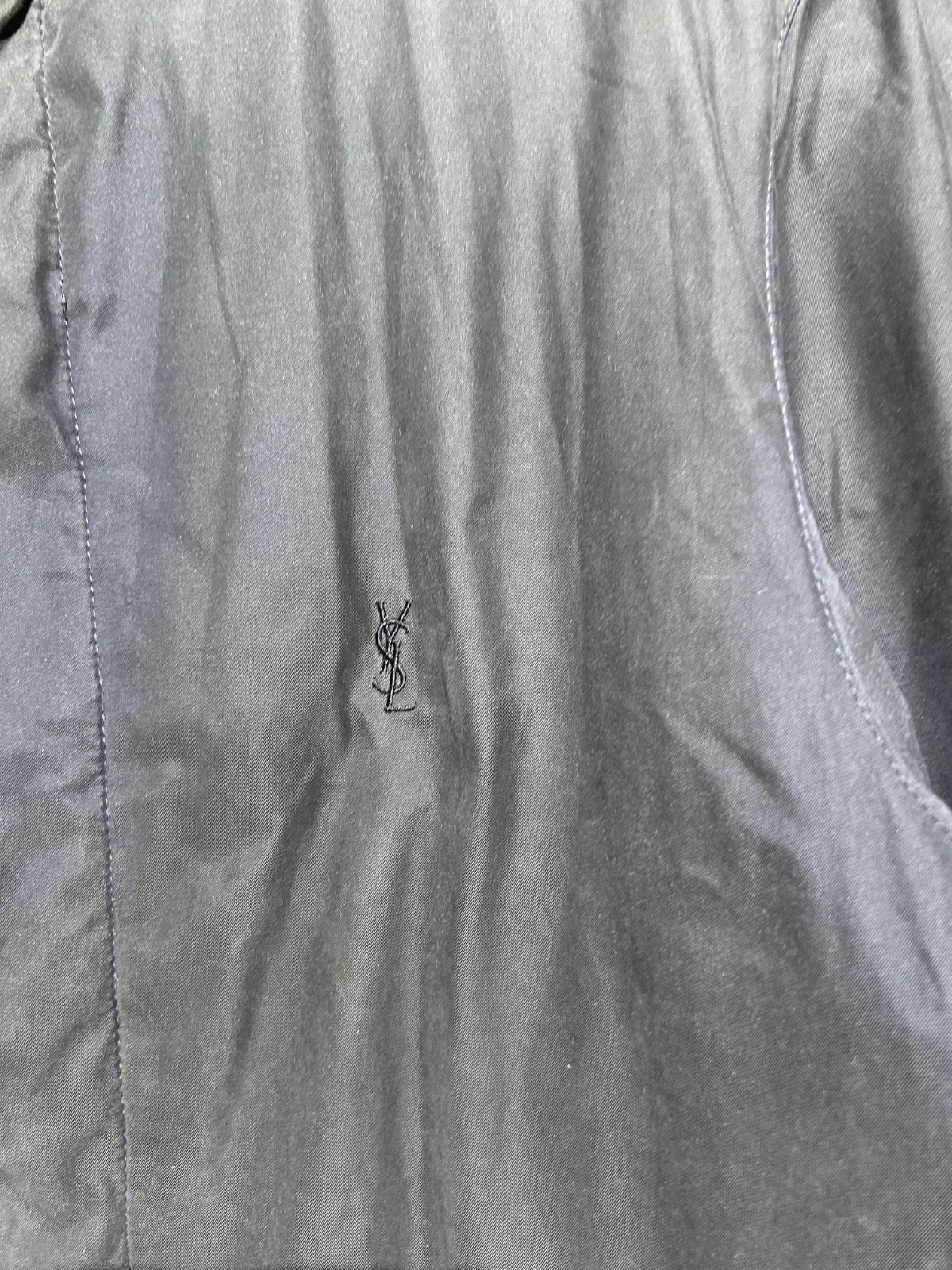 RARE Vintage YSL Yves Saint Laurent Pour Homme Jacket Mens Size M Fits L-XL Blac image 2