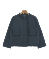 A.P.C. Collarless Jackets Blue 34(Approx. XS) 2200619496029