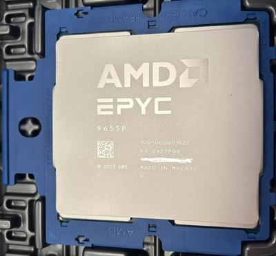 AMD EPYC TURIN ZEN5 9655P CPU 96-Core 2.6GHz SP5 Server Processor 100-000001522
