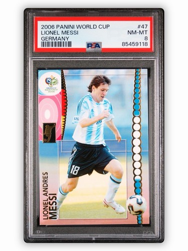2006 Panini World Cup Lionel Messi First World Cup PSA 8 #47 🇦🇷 Argentina GOAT