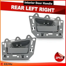 2x Rear Left Right Inside Door Handle For 05 2006-2011 Jeep Grand Cherokee Gray