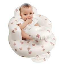 Inflatable Baby Seat for Babies 3 Months  Up, Floor BearHead with Tray