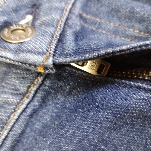 Jeans Levi's W34 L32 Azul Para Hombre 551 Z Hecho Recto y Hecho a Mano Ribete Cremallera Grande E - Imagen 7 de 16