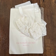 Victoria Secret London Hosiery Stretch Cantrece White Stockings