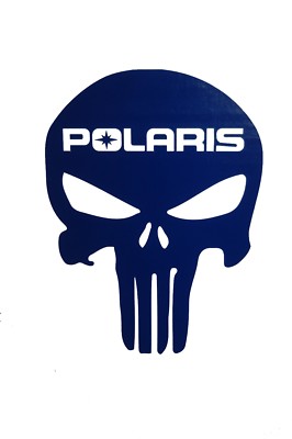 Windows Polaris Punisher American Flag Vinyl Decal Car Truck, Bumper sticker