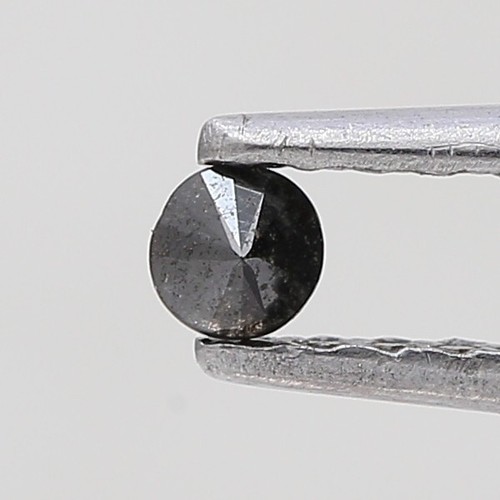 Piccolo diamante naturale 0,13 tcw 2,8 mm diamante nero tondo taglio brillante diamante - Foto 2 di 13