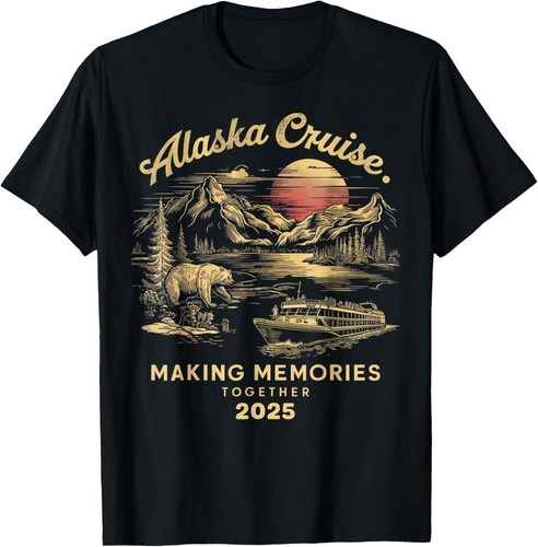 Cruisin Together Alaska 2025 Family Friend Alaska Cruise T-Shirt - Picture 4 of 4