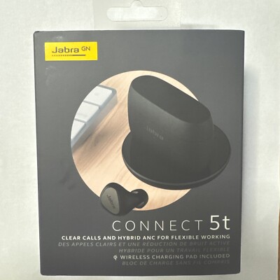 ''Brand New'' Jabra Connect 5T True Wireless ANC Earbuds - Titanium Black