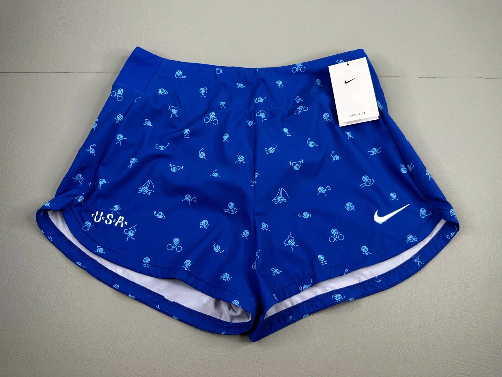 Team USA Nike Brief-Lined Shorts Women’s Size Medium Blue New