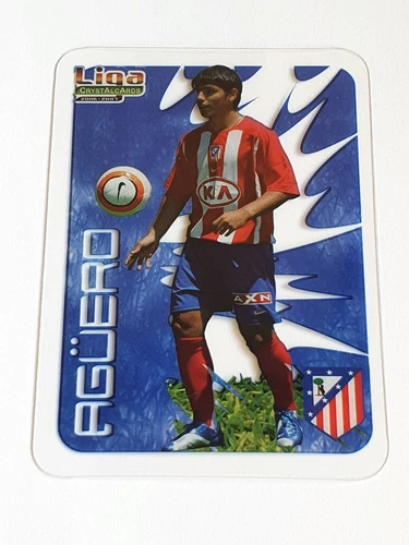 2006-07 Kun Aguero Rookie #180 Atletico Madrid Mundicromo La Liga Crystalcards