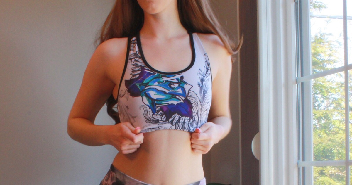 Graphic Print Sports Bra | eBay
