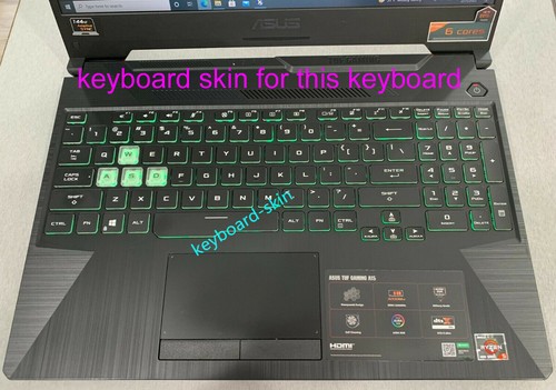 US Keyboard Skin Cover for Asus FA506 FA706 G712 G732 TUF506 FX506 TUF706 FX706 - Picture 4 of 9