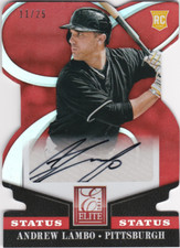 2014 Elite Signature Status Red #87 Andrew Lambo Auto /25 - NM