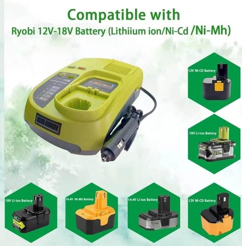 Portable Ryobi P131 Dual USB Car Charger - Compatible with All Ryobi Batteries - Picture 5 of 8