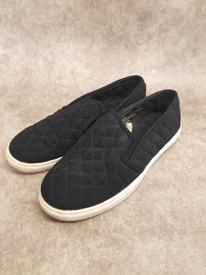 Zapatillas mocasines sin cordones acolchadas textiles negras talla 8 Mossimo para mujer Foto 4 de 4