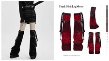 Women Punk Decadent Shabby Leg Sleeve Elastic Knitt A-word Hem Warm Leg Warmer