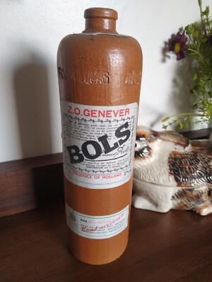 Vintage Ervin Lucas BOLS Amsterdam Stone Gin Flasche - Display