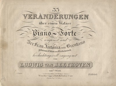 Ludwig van BEETHOVEN / 33 Verändrungen über einen Walzer für das Piano-forte