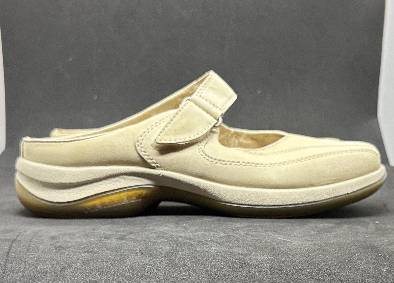 Merrell Topo Clutch Sand Donna Tg 7 5 Infradito Mules Casual Passeggio Tan Beige