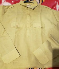 Men's Tunic Cotton Pathani Kurta Pajama Set Indian Casual Wedding Wear Outfit