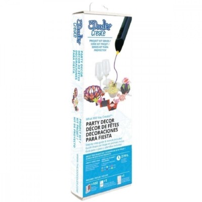 3Doodler Create Party Decor Project Kit ~ New ~ includes 100 refill strands
