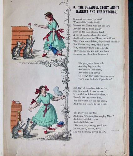 The English Strewwelpeter, Hoffmann, c.1870 Hand Coloured Illustrations - Picture 8 of 12