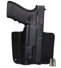 OWB Kydex Holster for Handguns with a BALDR PRO - Matte Black