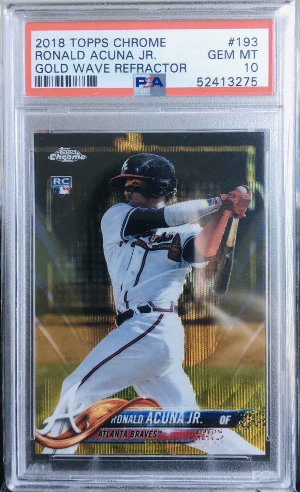 topps chrome Ronald acuna jr ケースヒット/50