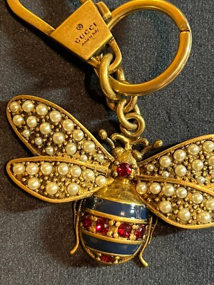 GUCCI Key holder Key ring Key chain Bag charm Rare Gold GUCCI Key holder Key ring Key chain Bag charm Rare Gold