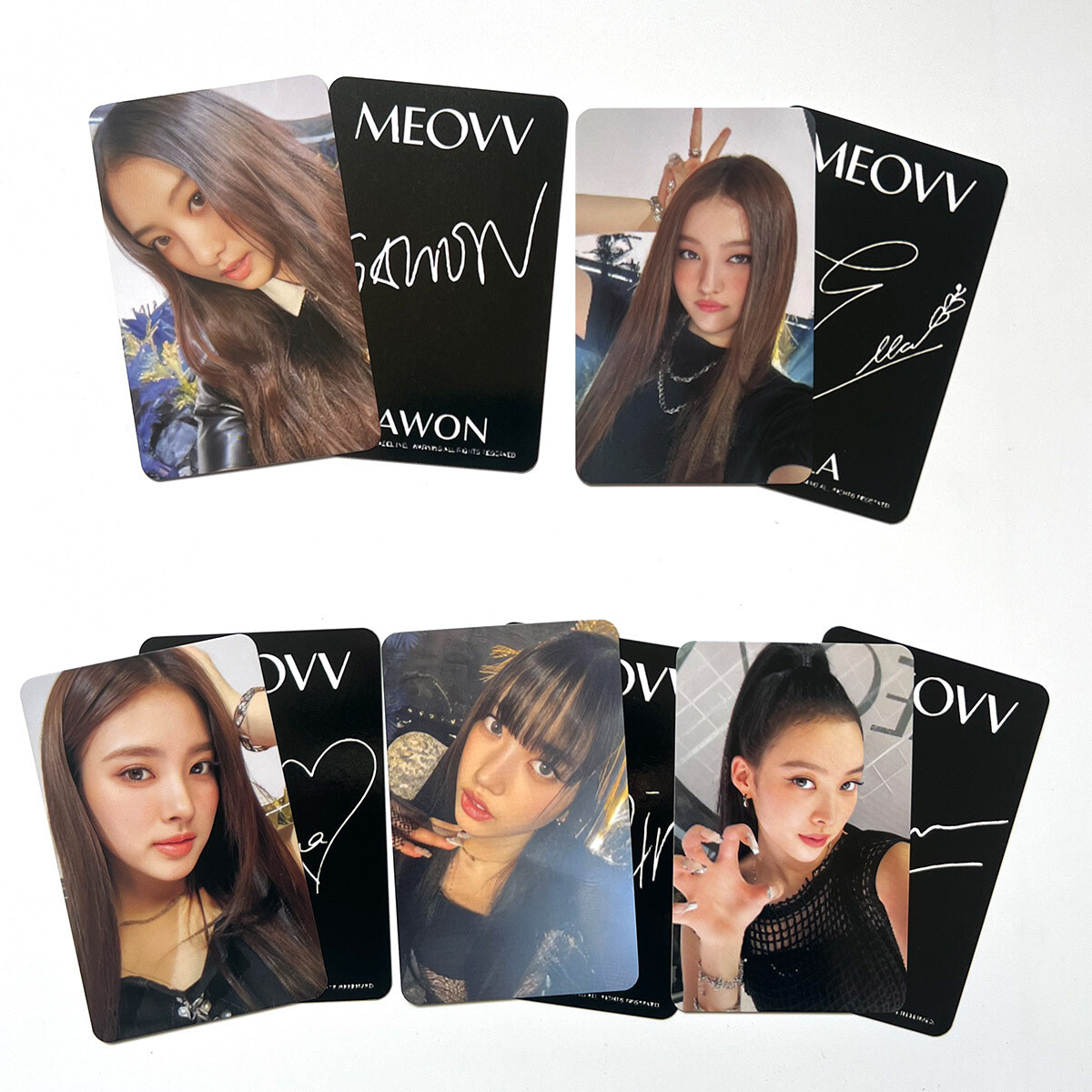 5pcs/set MEOVV BROADCAST MEOW photocard Self Made . Photo Special