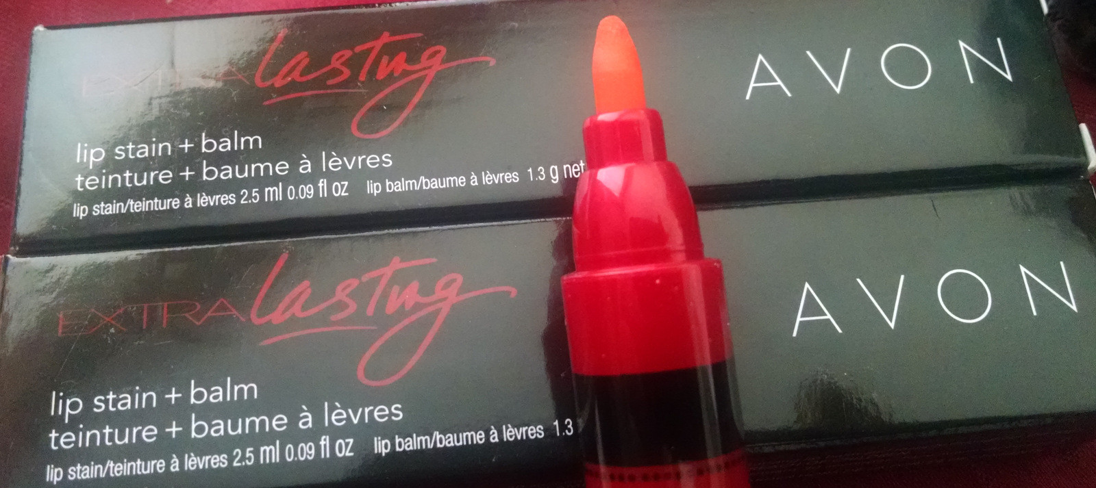 AVON EXTRA LASTING LIP STAIN+BALM TANGO D401 NIB DISCONTINUED eBay