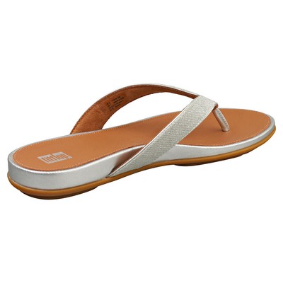 FitFlop Gracie Womens Flip Flop Sandals in Silver | eBay UK
