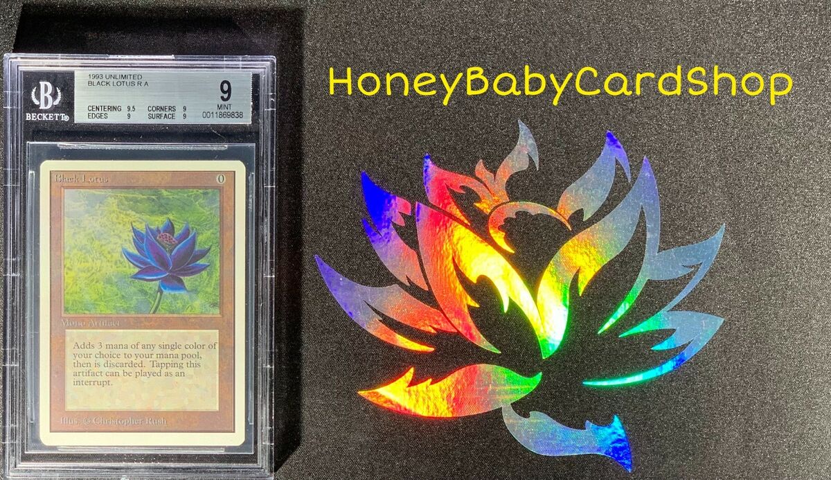 MTG Unlimited Edition 1993 Black Lotus BGS 9.0Q+ (Quad+) MTG Unlimited Edition 1993 Black Lotus BGS 9.0Q+ (Quad+)