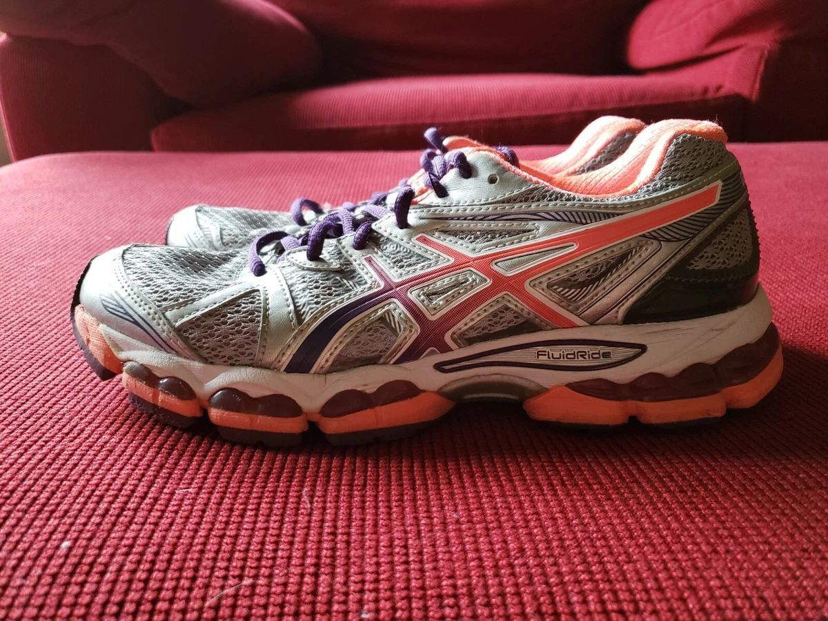 Women s Asics gel evate 2 shoes size 7.5 silver orange purple