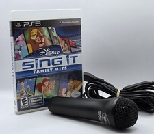 Disney Sing It: Family Hits PS3 (PlayStation 3, 2010) Complete With Microphone