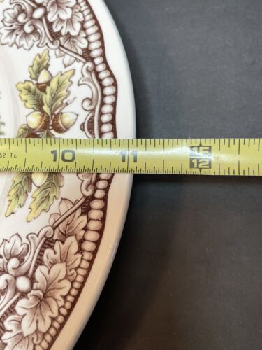 Royal Stafford 2 Pheasant 11” Dinner Plates Victorian English Transferware - Picture 9 of 11