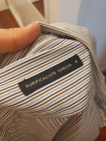 Purificación Garcia  camisa   shirt Hemd   Blogger chic camicia uomo L 4