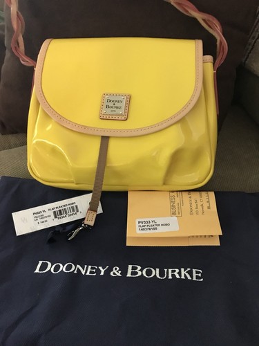 de Bourke hombro Dooney amarillo Bolso charol de TpwdCazq