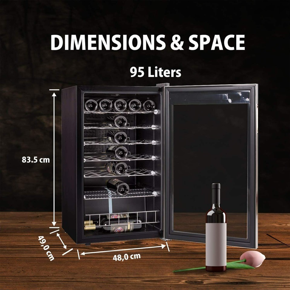 95L SMAD Wine&Drinks Fridge Cooler with LED Display European standard
