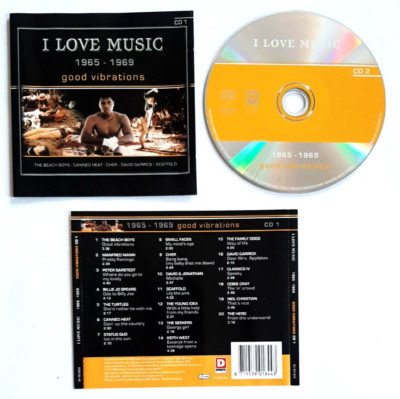 CD I Love Music 1965-1969 (Good Vibrations) Beach Boys Small Faces Status Quo (L34