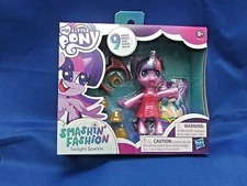 My Little Pony Smashin' Fashion Twilight Sparkle Doll 9 Piece Pink Dress Hasbro