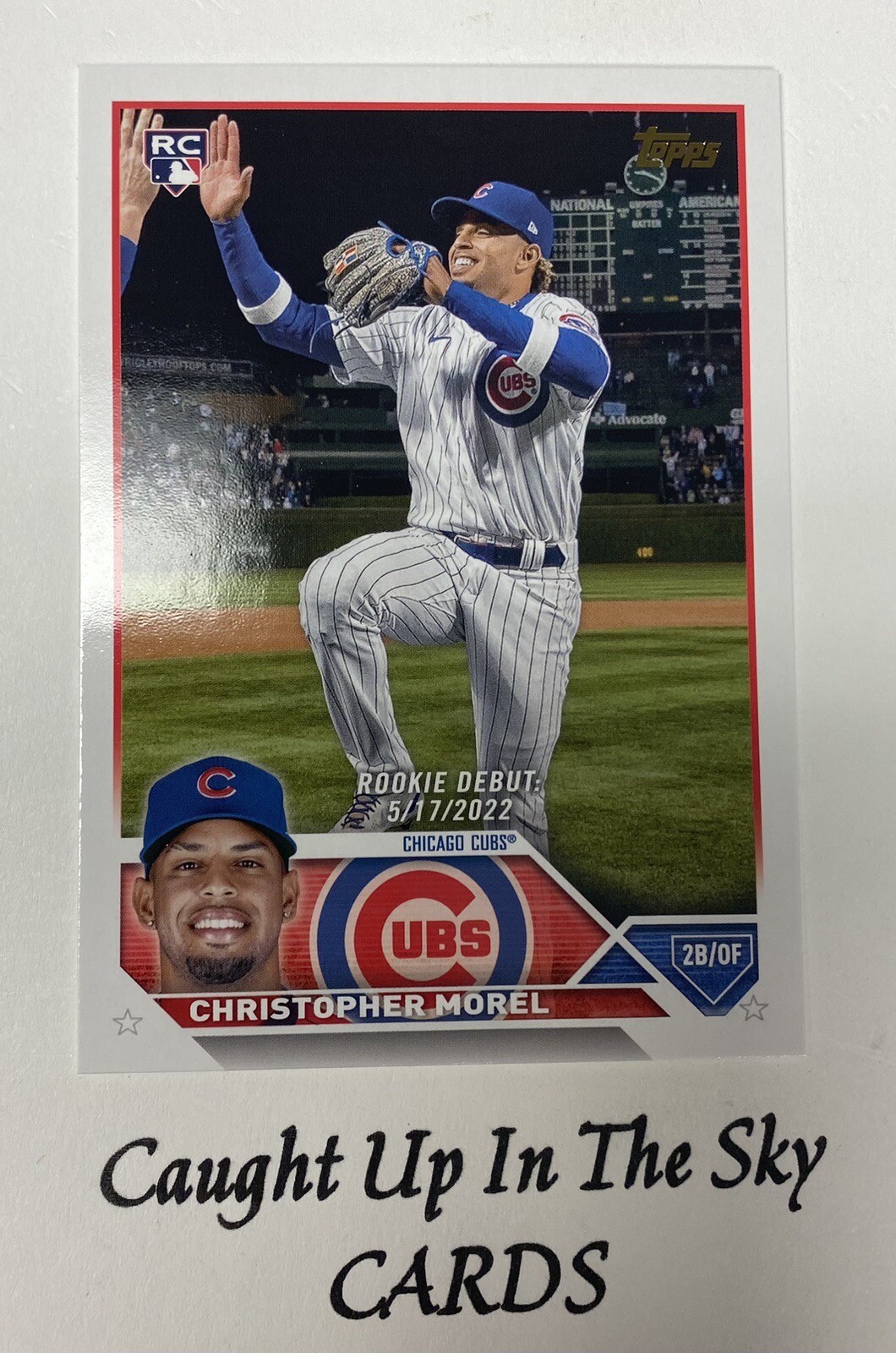 2023 Topps Update Christopher Morel RC/RD Golden Mirror Image SSP Cubs