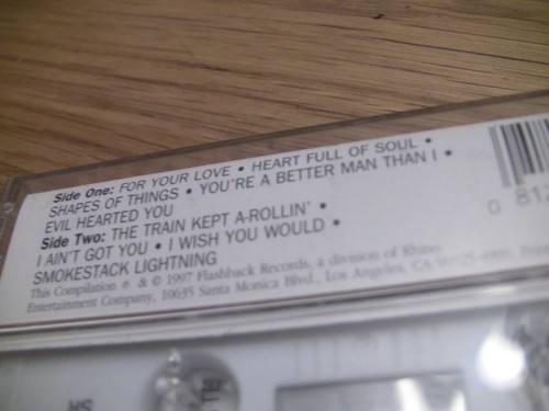 The Yardbirds "Heart Full of Soul" Cassette - Picture 5 of 5