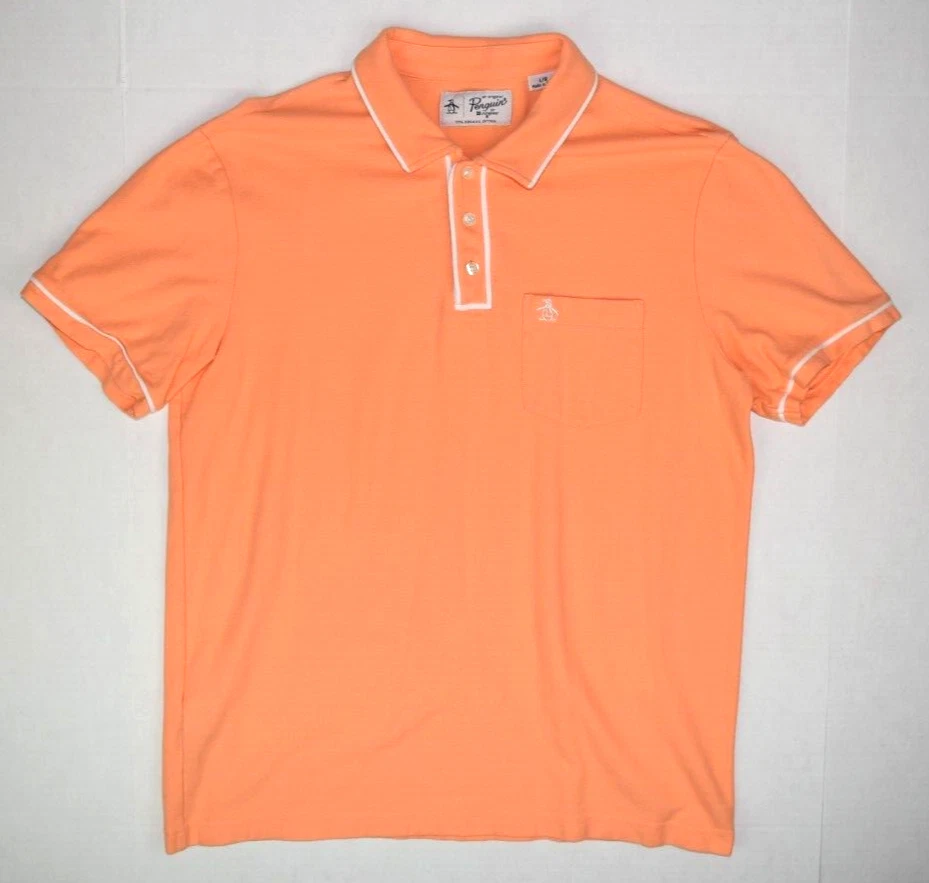 Camisa Penguin De Colección Original Penguin Munsingwear Talla M 00s Naranja Sherbet Polo Foto 2 de 4