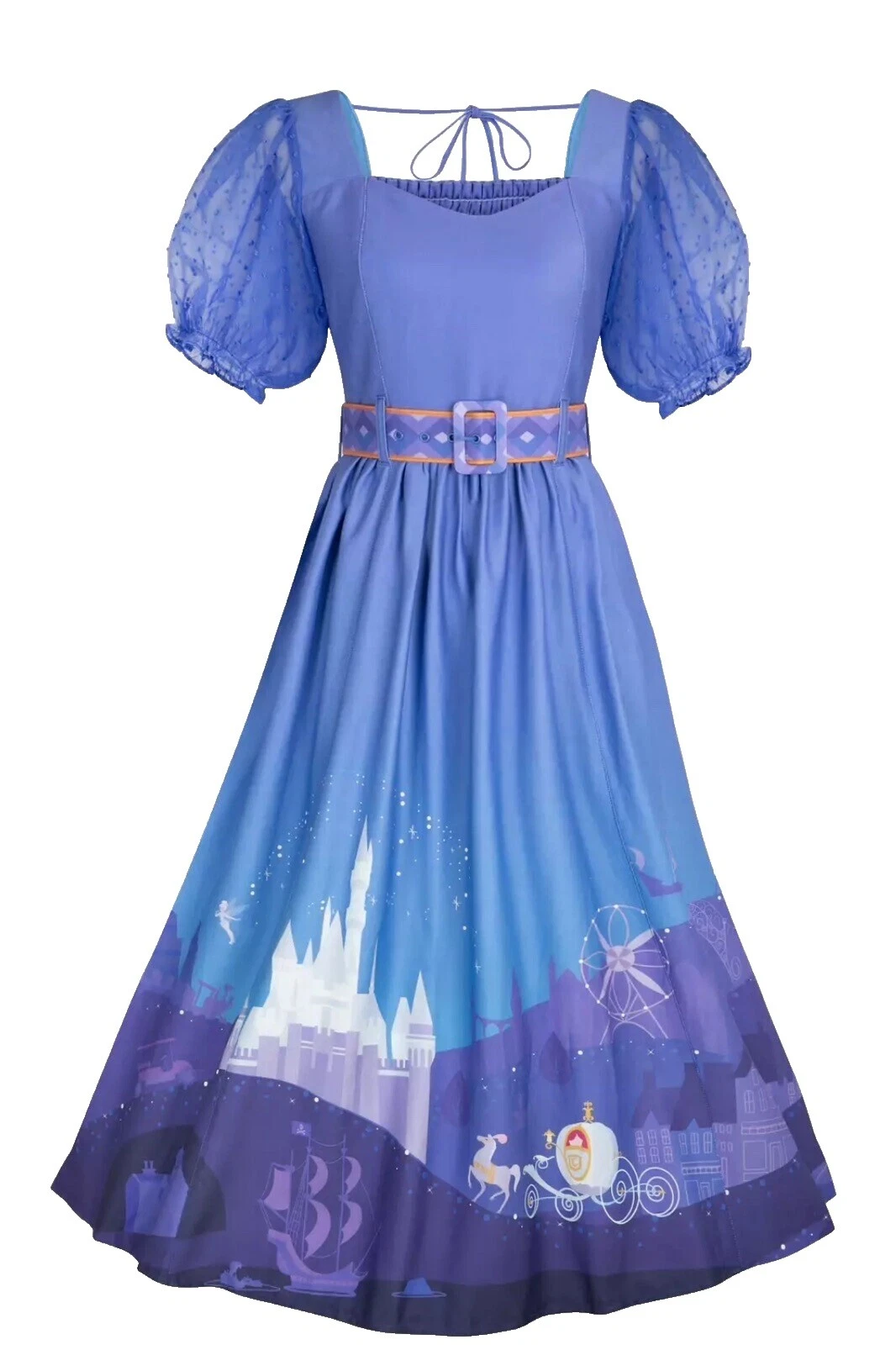 迪士尼女式纯色职业连衣裙