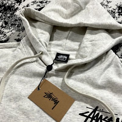 STUSSY WORLD TOUR HOODIE ASH HEATHER - M | eBay