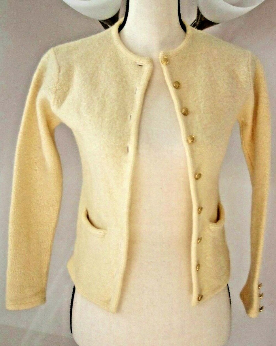 Casual Corner Annex Petite 100% Wool Women's Jacket : Ivory Color
